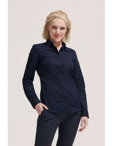 S-SO01427-SOL'S BLAKE WOMEN - LONG SLEEVE STRETCH SHIRT